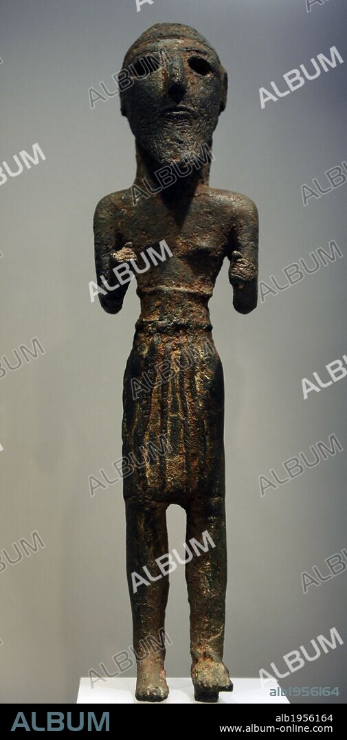 ARTE ANTIGUO. ORIENTE MEDIO. 6000-1200 a. C. Estatuilla votiva. Eran ofrecidas a los santuarios. Museo Carlsberg Glyptotek. Copenhague. Dinamarca. Europa.