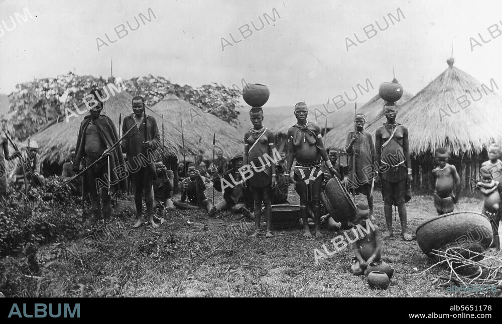Ethnology / Africa. Tanzania. Bantu Negro in German East Africa (today Tanzania). Photo, c. 1915.