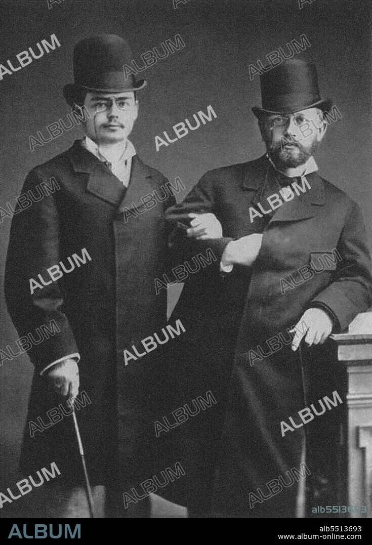 ANONYMOUS. Iosif Kotek and Pyotr Ilyich Tchaikovsky.