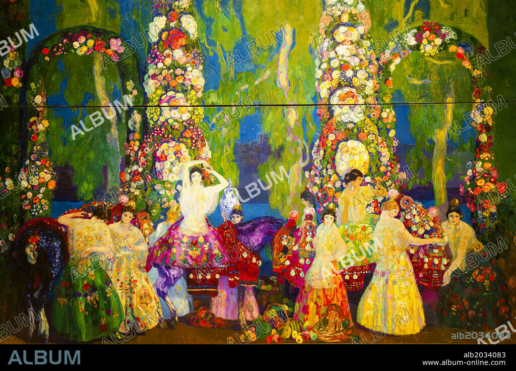 Valencia, 1910, oil on canvas, Hermen Anglada-Camarasa, (Grand Hotel 1901-1903). "la Caixa" Foundation, Palma, Mallorca, Spain.