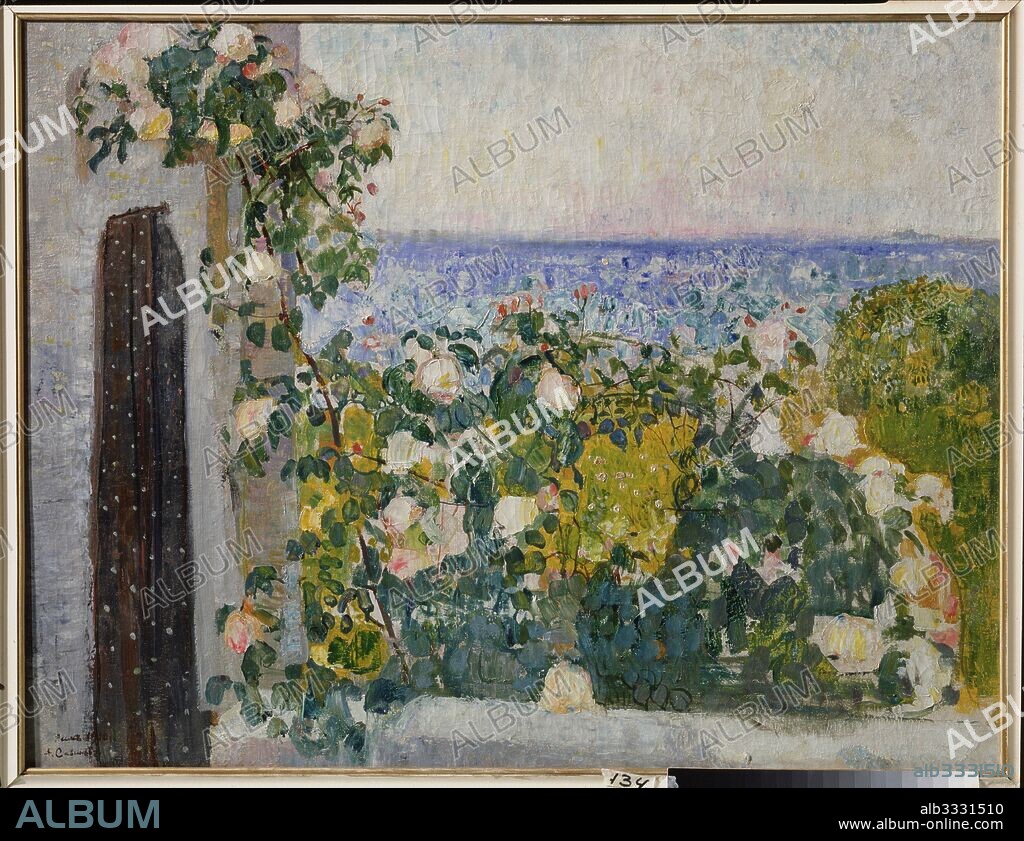 ALEXANDER IVANOVICH SAVINOV. Flowers on the balcony in Rome.
