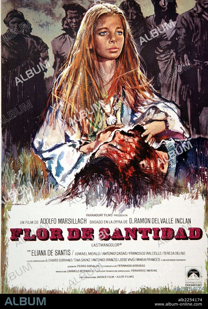 PELICULA : FLOR DE SANTIDAD , 1972. BASADA EN LA OBRA HOMONIMA DE RAMON MARIA DEL VALLE INCLAN. DIRECTOR :ADOLFO MARSILLACH. ACTORES : ELIANA DE SANTIS.