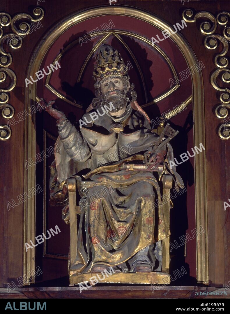 SAN PEDRO ESCULTURA GOTICA.