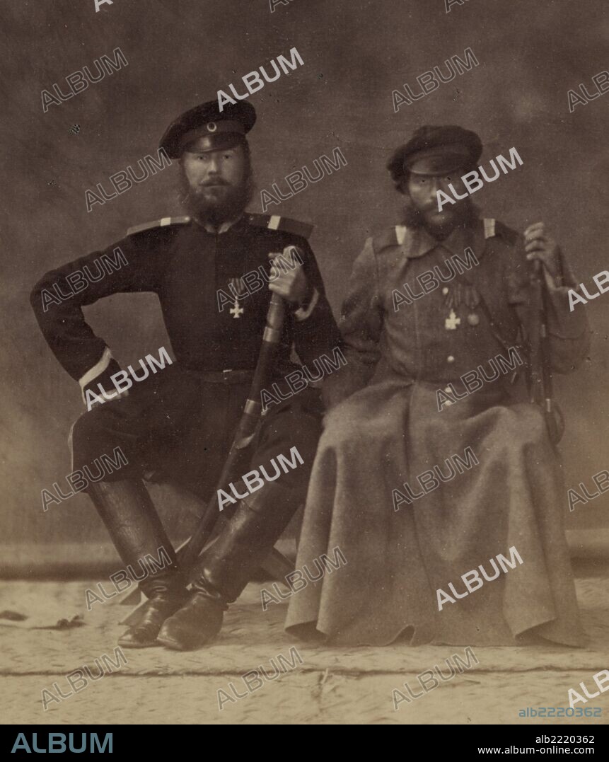 St. George Cross holders awarded with the highest military honor. For the capture of Kitab fortification on August 13, 1870: NCO Bieliaev of the Orenburg Cossack Troops and NCO Sheikin of the Siberian Cossack Troops.