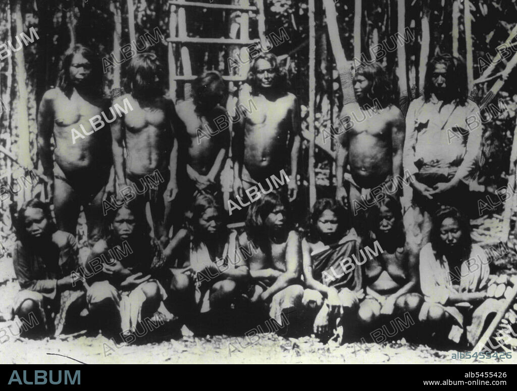 Shompen Tribe on Great Nicobar Island Tribe. January 10, 1939.