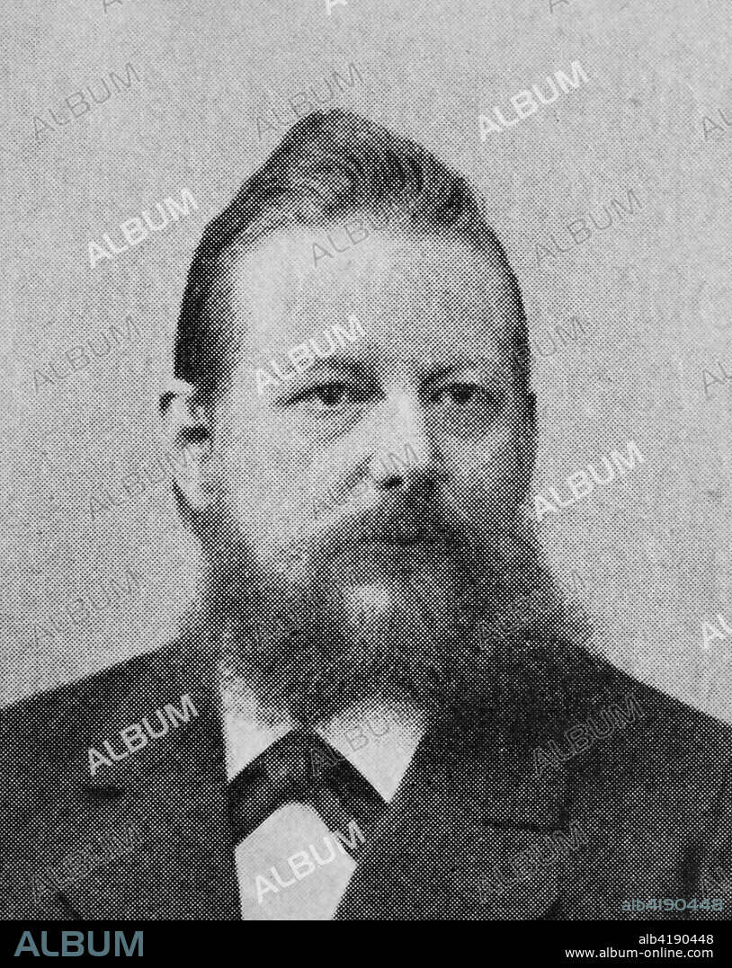 Wilhelm Windelband, 1848-1915, was a German philosopher of the Baden School., reproduction photo from the year 1895, digital improved.