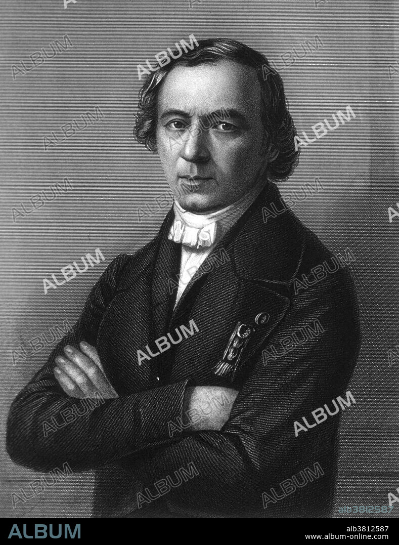 Jean Baptiste Andre Dumas (1800-1884), French chemist and statesman. He was known for his work on organic analysis and synthesis, and also for the determination of atomic weights and molecular weights by measuring vapor densities. He later devised an analytical method for the determination of nitrogen in organic compounds, a major step in quantitative organic analysis. In 1848 he entered politics, retiring in 1870. Dumas was a devout Catholic who would often defend Christian views against critics. He lived to be 83 and died of natural causes. His is one of the 72 names inscribed on the Eiffel tower.