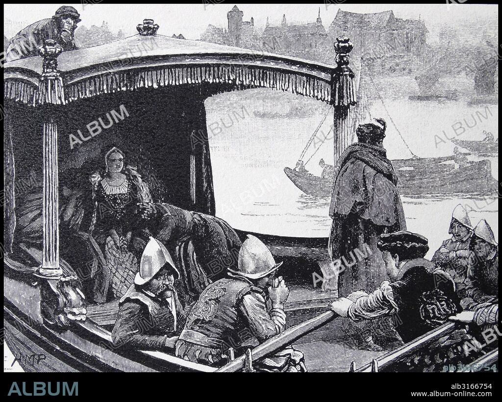 CATHERINE Howard, fifth queen of Henry VIII, being taken to the Tower of London. She was beheaded in 1542.