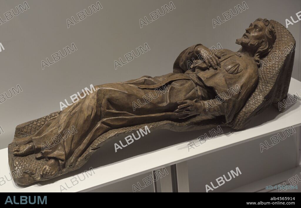 San Alejo. Siglo XVII. Taller del Sur de Alemania. Madera tallada en su color original. Museo de las Peregrinaciones y de Santiago. Santiago de Compostela. Provincia de La Coruña. Galicia. España.