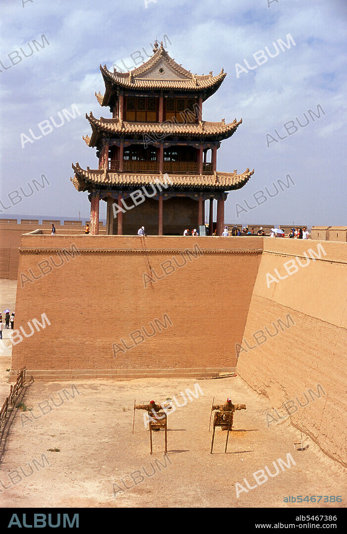Jiayuguan, the ‘First and Greatest Pass under Heaven’, was completed in 1372 on the orders of Zhu Yuanzhang, the first Ming Emperor (1368-98), to mark the end of the Ming Great Wall. It was also the very limits of Chinese civilisation, and the beginnings of the outer ‘barbarian’ lands. For centuries the fort was not just of strategic importance to Han Chinese, but of cultural significance as well. This was the last civilised place before the outer darkness, those proceeding beyond, whether disgraced officials or criminals, faced a life of exile among nomadic strangers. Jiayuguan or Jiayu Pass (literally 'Excellent Valley Pass') is the first pass at the west end of the Great Wall of China, near the city of Jiayuguan in Gansu province.