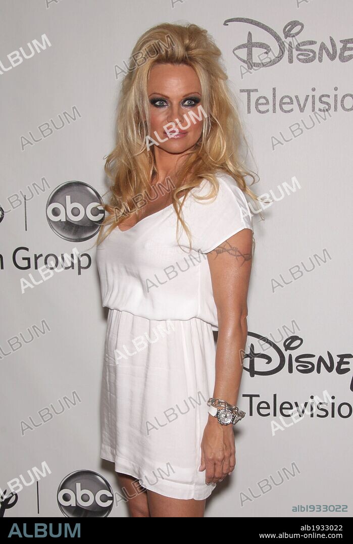 July 27, 2012 - Bevely Hills, California, U.S. - Pamela Anderson arrives for the ABC All-Star Party at the Beverly Hilton Hotel. 27/07/2012