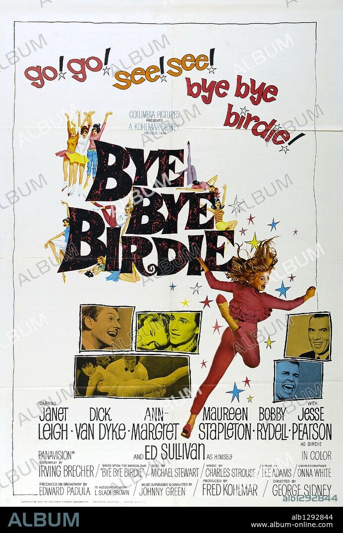 Poster of BYE BYE BIRDIE, 1963, directed by GEORGE SIDNEY. Copyright COLUMBIA PICTURES.