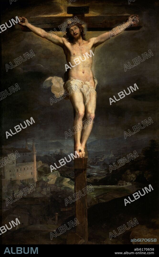 FEDERICO BAROCCI (1535-1612). CRISTO EN LA CRUZ - 1604 - OLEO/LIENZO - 374 cm x 246 cm - NP 7092 - ESCUELA ITALIANA.