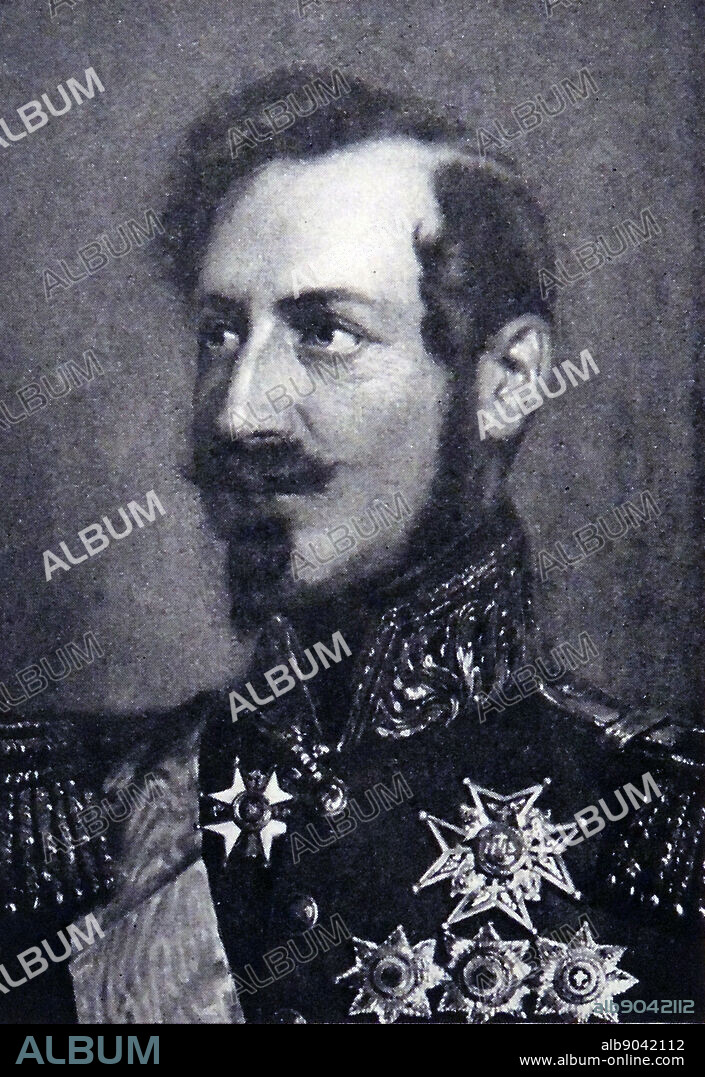 Portrait of Oscar I (1799 - 1859) King of Sweden and Norway. Dated 1836.