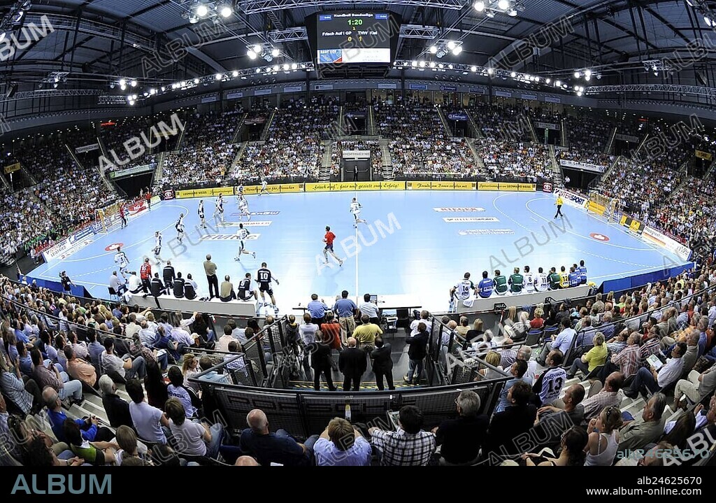 Handball, Porsche Arena, Stuttgart, Baden-Wuerttemberg, Germany, Europe