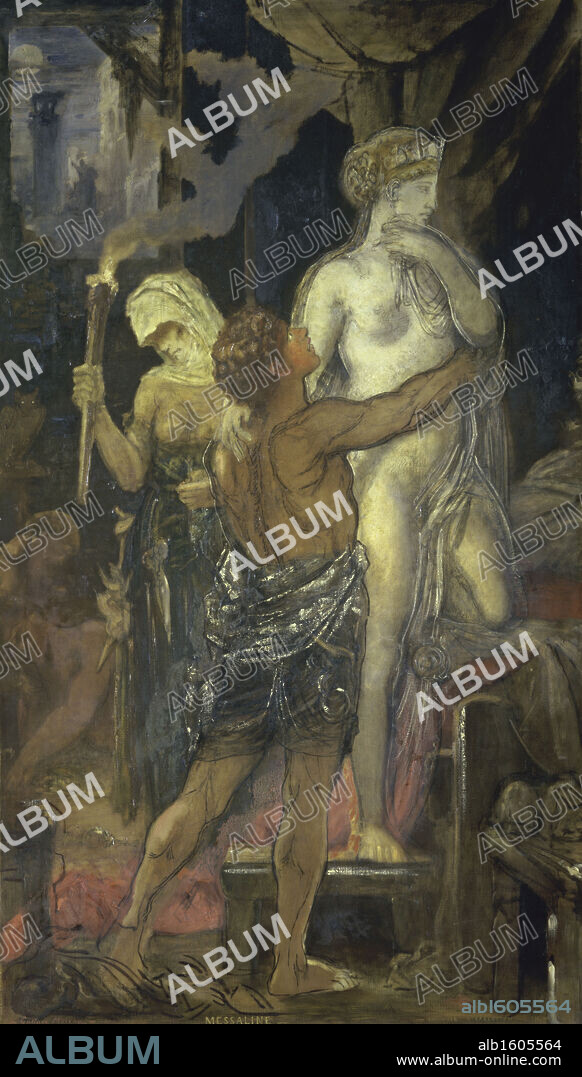 Messalina   (Messaline)   Gustave Moreau (1826-1898/French)   Musee Gustave Moreau, Paris.