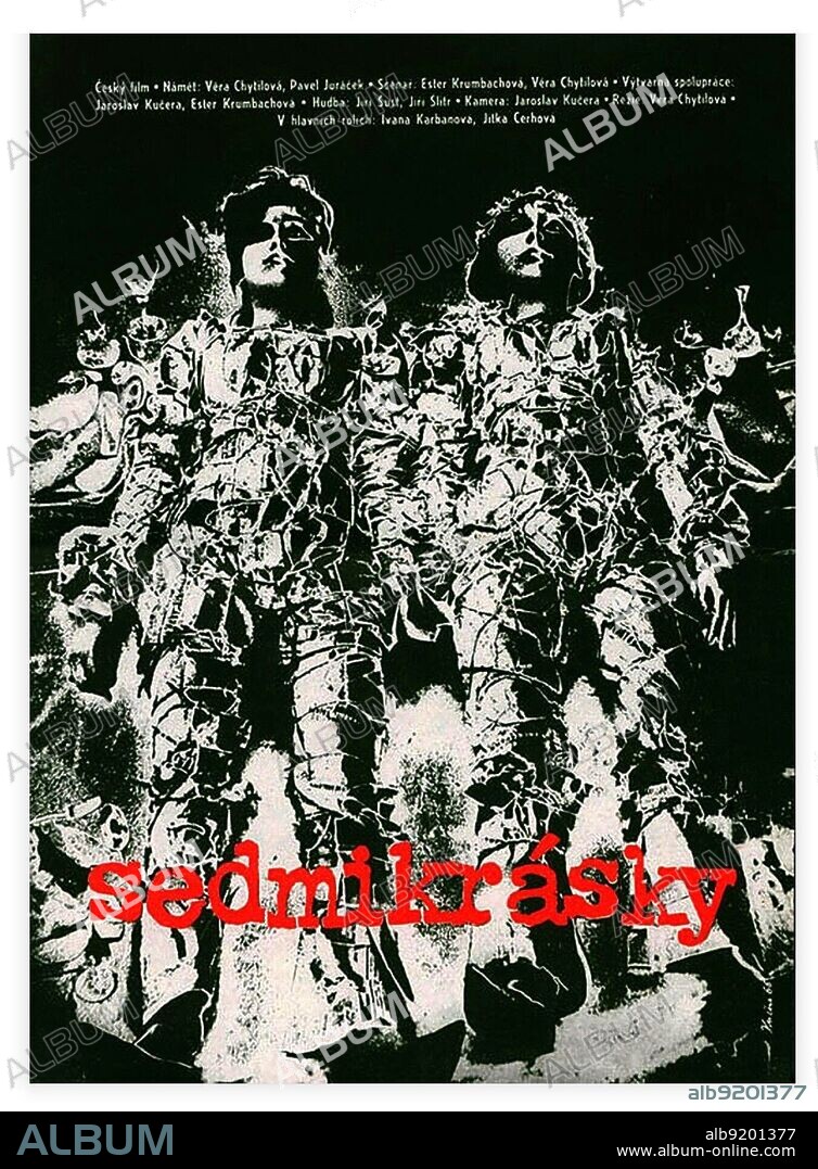 Poster of DAISIES, 1966 (SEDMIKRASKY), directed by VERA CHYTILOVA. Copyright FILMOVE STUDIO BARRANDOV/CESKOSLOVENKY F.