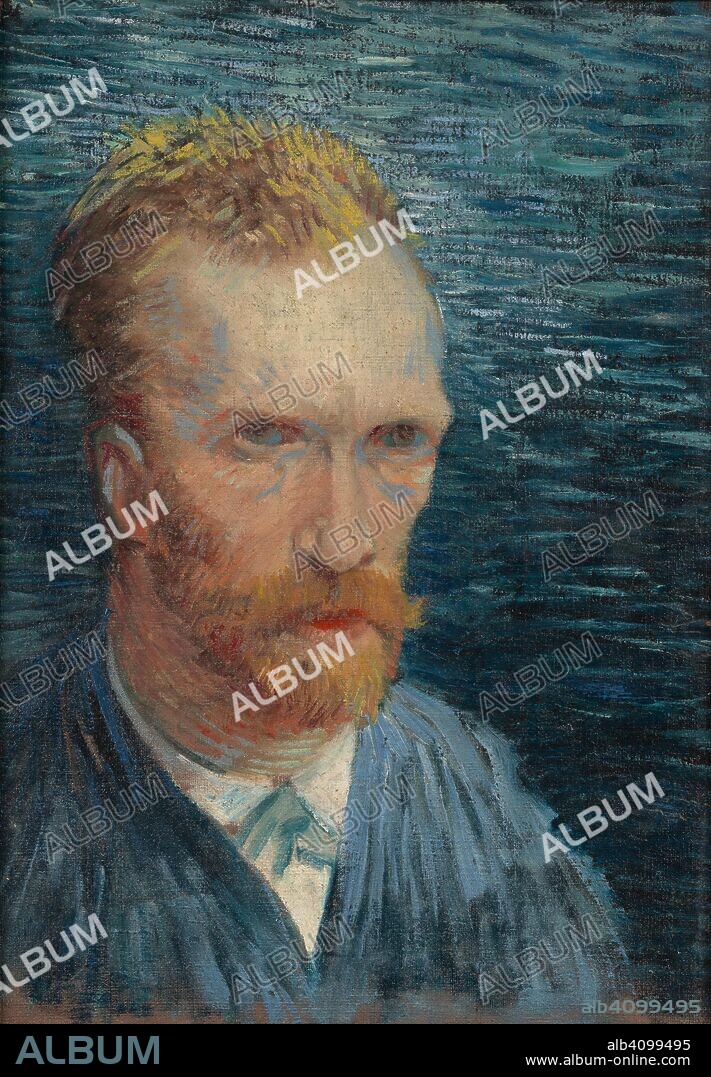 VINCENT VAN GOGH. Self-Portrait. Date: July-August 1887, Paris. Dimensions: 43.2 cm x 31.3 cm, 54.7 cm x 42.8 cm.