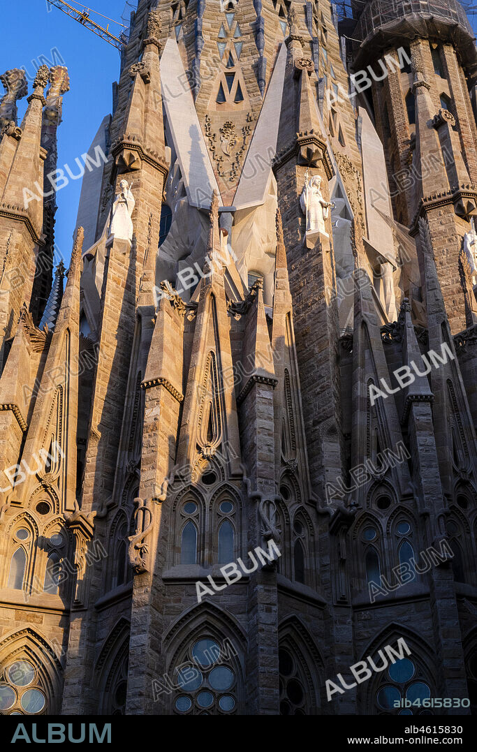 Expiatory temple of the Holy Family,Barcelona,Spain,Europe.Antonio Gaudí architect.