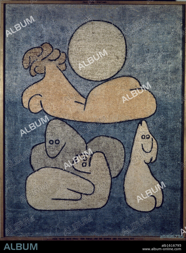 Le Torse Et Les Siens (By Full Moon)   1939  Paul Klee (1879-1940/Swiss)  Oil  Kunstmuseum Berne, Switzerland.