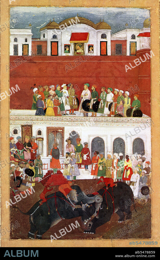 Shahab-ud-din Muhammad Khurram Shah Jahan I (1592-1666) was the emperor of the Mughal Empire in India from 1628 until 1658. The name Shah Jahan comes from Persian meaning 'king of the world'. He was the fifth Mughal ruler after Babur, Humayun, Akbar and Jahangir. While young, he was a favourite of his legendary grandfather Akbar the Great. Even while very young, he was pointed out to be the successor to the Mughal throne after the death of Emperor Jahangir. He succeeded to the throne upon his father's death in 1627 and is considered to be one of the greatest Mughals. His reign has been called the Golden Age of Mughals. Like Akbar, he was eager to expand his empire. In 1658 he fell ill, and was confined by his son Emperor Aurangzeb in the citadel of Agra until his death in 1666.