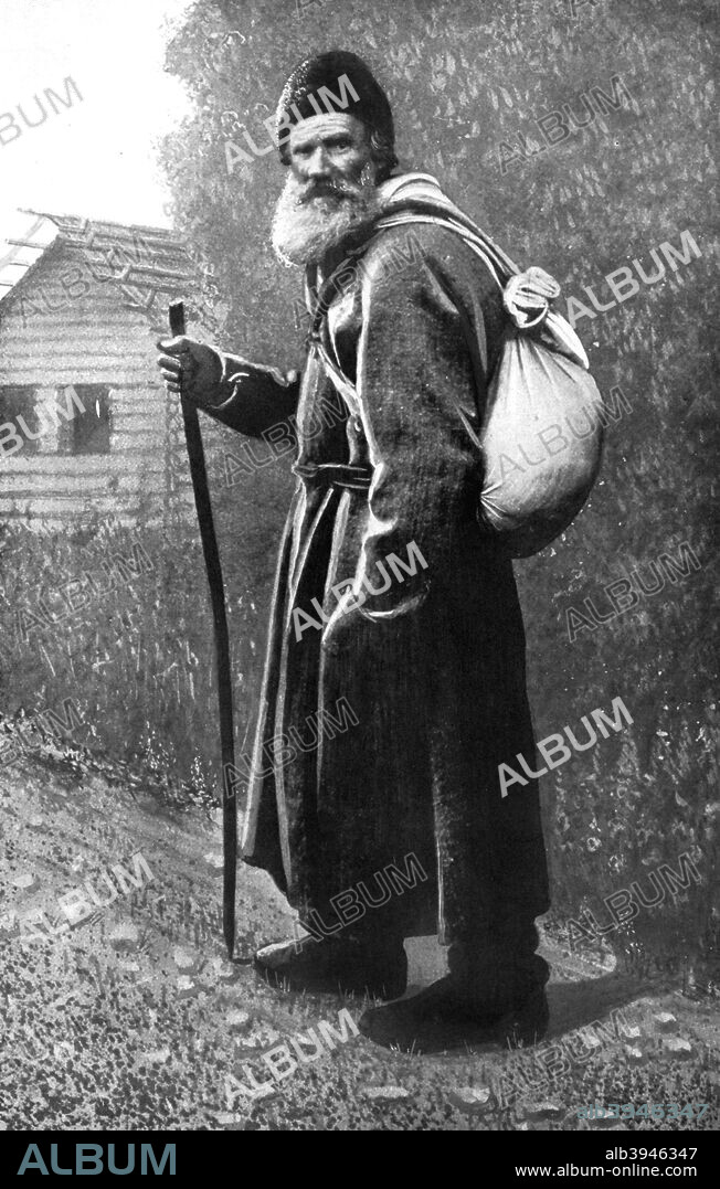Leo Tolstoy (1828-1910), Russian author and philosopher, 1926. As a fiction writer, Tolstoy is widely regarded as one of the greatest of all novelists, particularly noted for his masterpieces War and Peace and Anna Karenina. As a moral philosopher Tolstoy was notable for his ideas on non-violent resistance through works such as The Kingdom of God is Within You, which in turn influenced such twentieth-century figures as Gandhi and Martin Luther King, Jr. From An Outline of Christianity, The Story of Our Civilisation, volume 4: Christianity and Modern Thought, edited by RG Parsons and AS Peake, published by the Waverley Book Club (London, 1926).