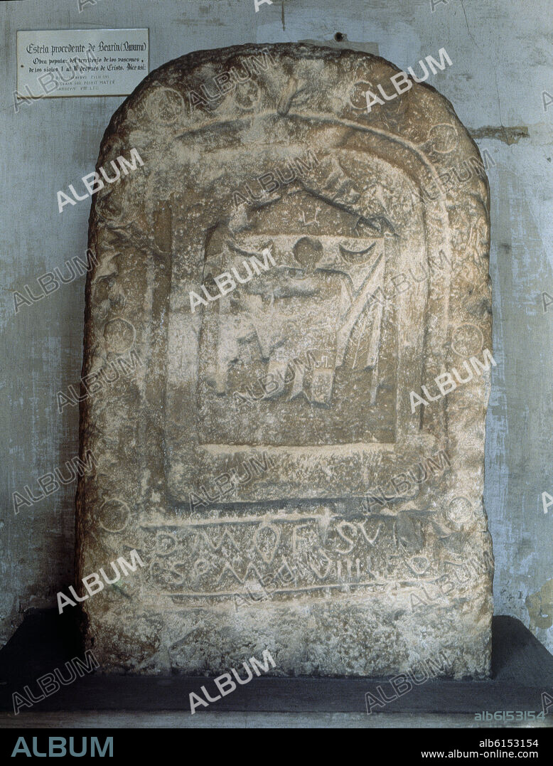 ESTELA FUNERARIA DE BERIAIN (NAVARRA) - OBRA POPULAR DE LOS VASCONES.