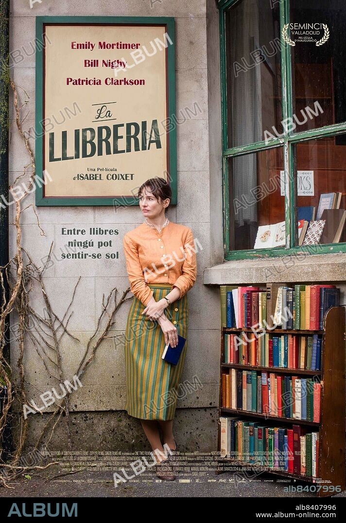 Poster de LA LIBRERIA, 2017 (THE BOOKSHOP), dirigida por ISABEL COIXET. Copyright Green Films / A Contracorriente Films / Diagonal Televisión.