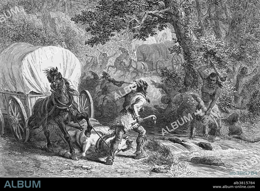 The Battle of Bloody Brook was fought on September 12, 1675 between English colonial militia from the Massachusetts Bay Colony and a band of Indians led by the Nipmuc sachem Muttawmp. The Indians ambushed colonists escorting a train of wagons carrying the harvest from Deerfield to Hadley during King Philip's War. They killed at least 40 militia men and 17 teamsters out of a company that included 79 militia.
