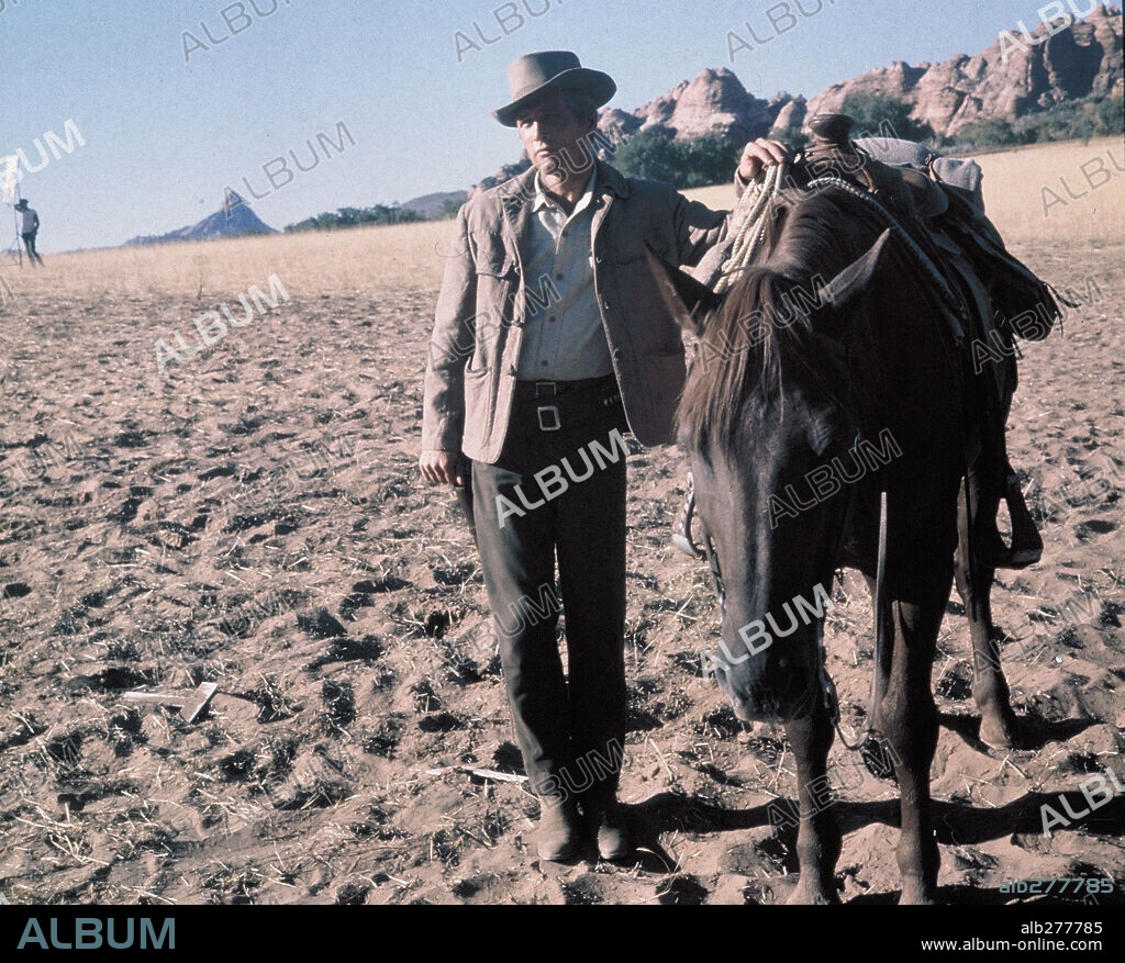 PAUL NEWMAN in BUTCH CASSIDY AND THE SUNDANCE KID, 1969, unter der Regie von GEORGE ROY HILL. Copyright 20TH CENTURY FOX.