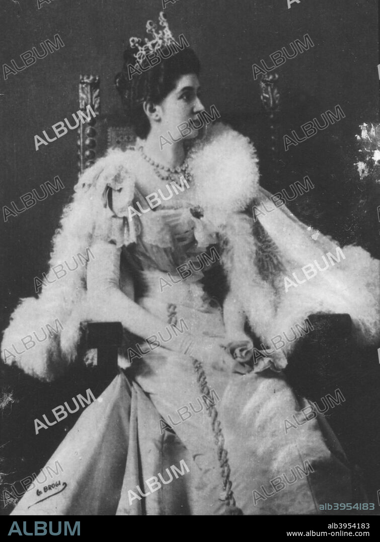 'Helene', c1893. Princess Elena Petrovic-Njegos of Montenegro (1873-1952), wife of Victor Emmanuel III of Italy, Queen of Italy from 1900 until 1946 and Queen consort of the Albanians from 1939 until 1943. From the 2e collection [Felix Potin, c1893].