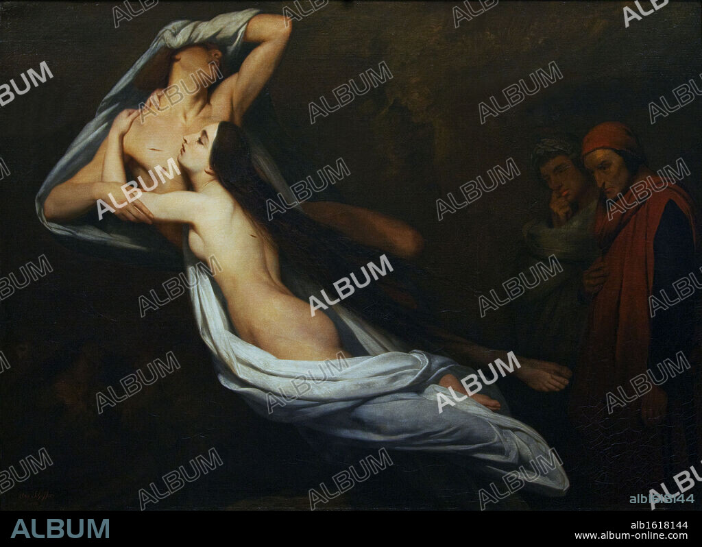 Francesca da Rimini from Dante's Inferno by Ary Scheffer, Wallace Collection, London, United Kingdom.