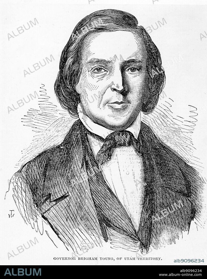 Governor Brigham Young (1801-1877) of Utah Territory. US Mormon religious leader.