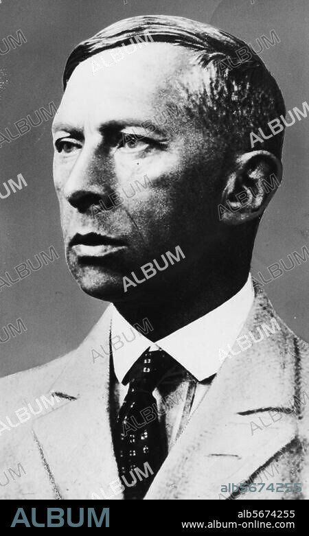 Borchardt, Rudolf Lyriker, Erzähler, Essayist und Übersetzer, Königsberg 9.6.1877 - Trins, Tirol 10.1.1945. Porträtaufnahme, undat.