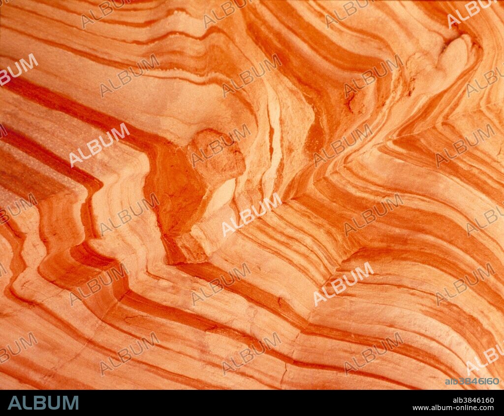 Striations in Sandstone. Chimney Rock Canyon.