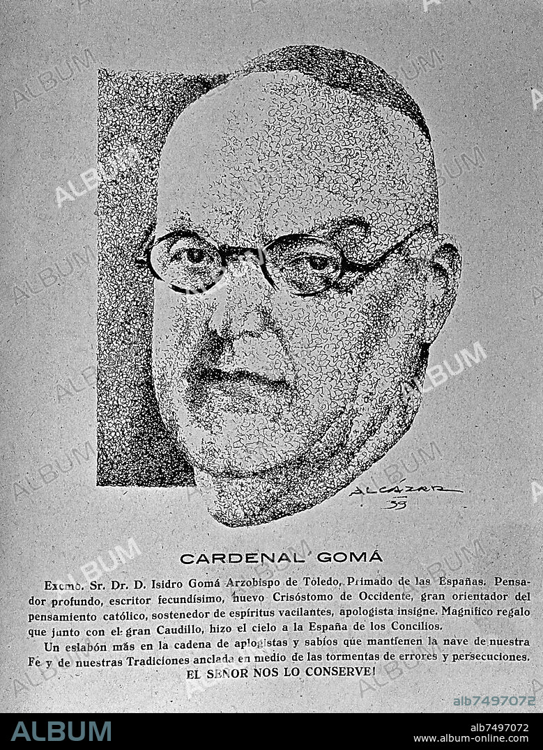ISIDRO GOMA Y TOMAS (CARDENAL GOMA).