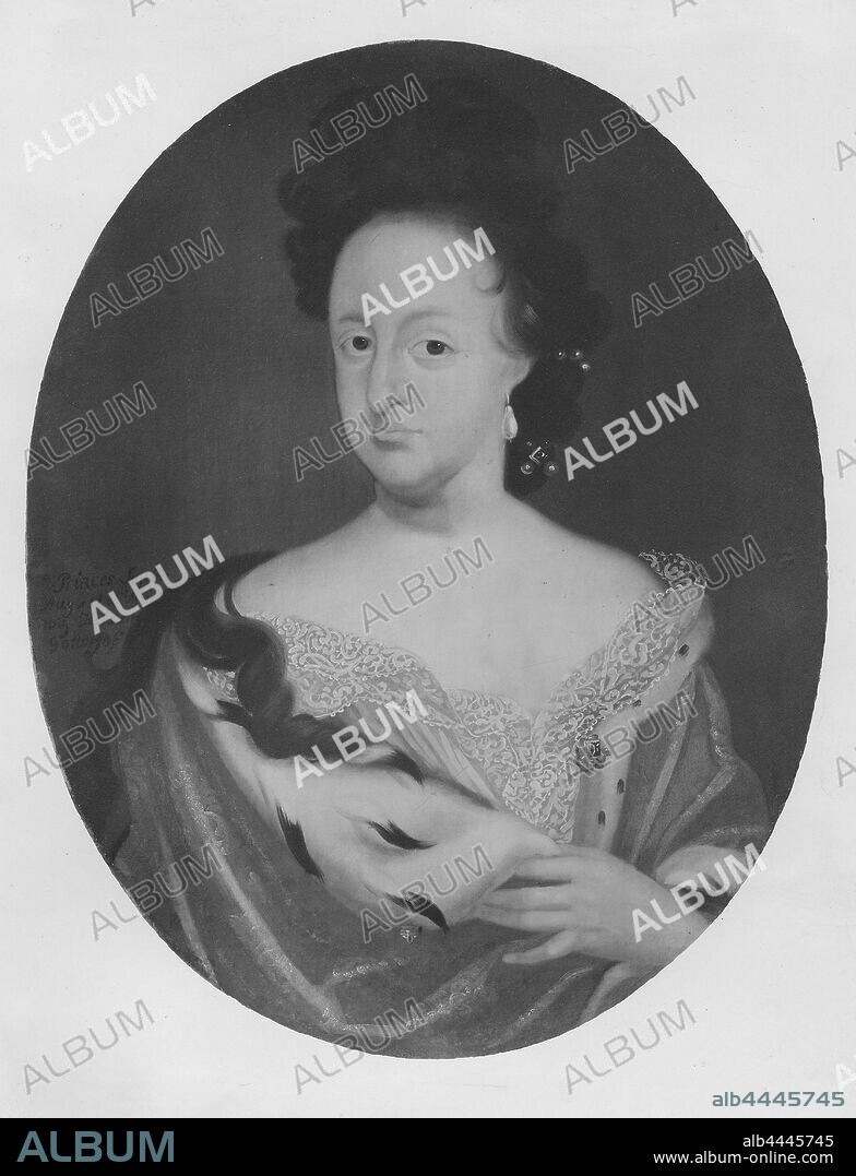 Sofia Augusta d.y, 1663-1694, princess of Holstein-Gottorp, painting, Oil on canvas, Height, 76 cm (29.9 inches), Width, 60 cm (23.6 inches).