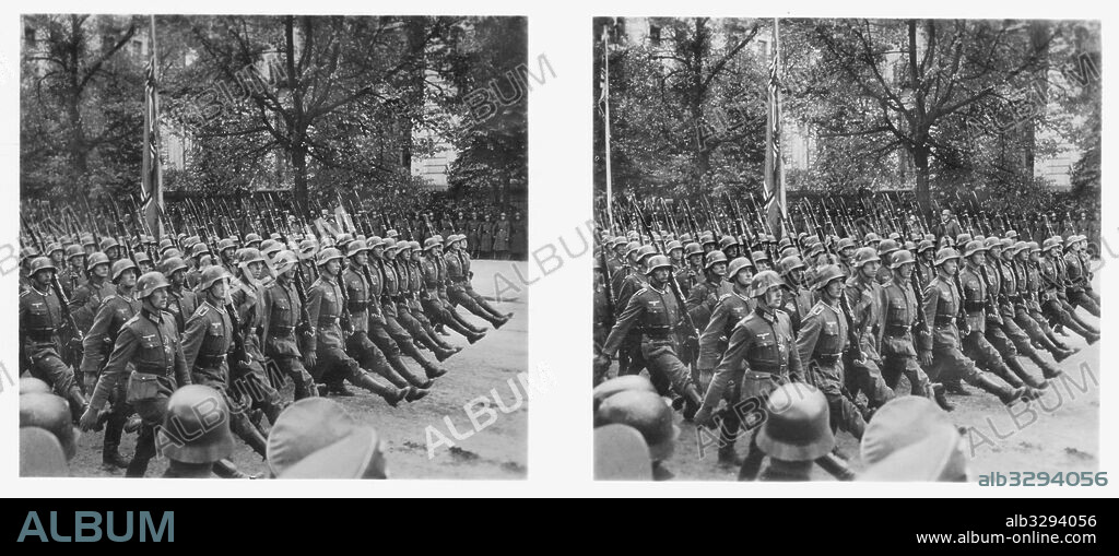 Adolf Hitler’s parade in Warsaw.