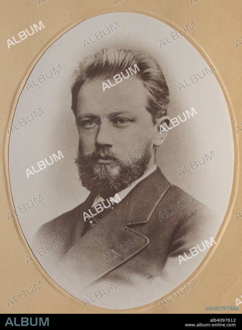 PETERSBURG PHOTO STUDIO ALFRED LORENS. Portrait of the composer Pyotr Ilyich Tchaikovsky (1840-1893).