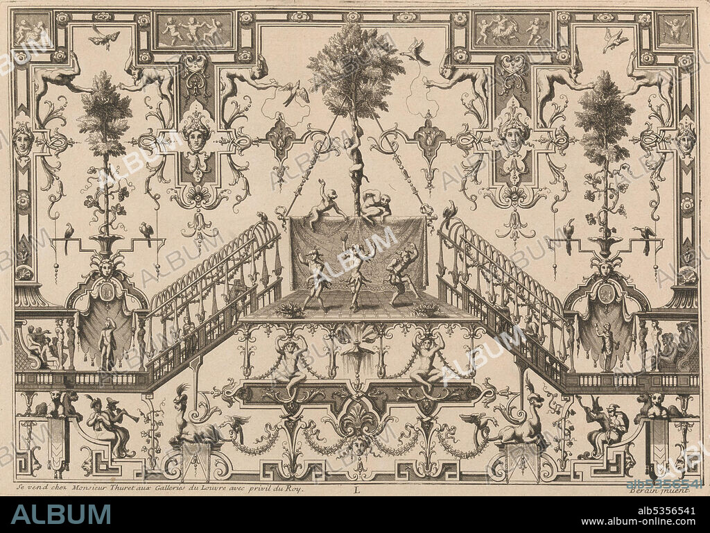 JEAN BERAIN. Ornament Designs Invented by J. Berain, 1711 or after.