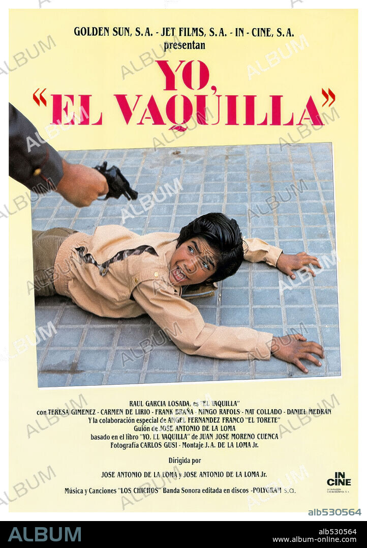 Poster de YO, EL VAQUILLA, 1985, dirigida por JOSE ANTONIO DE LA LOMA. Copyright IMPALA FILMS.