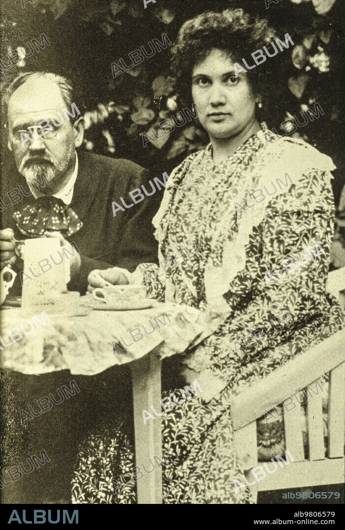 Emile zola and wife alexandrine meley.