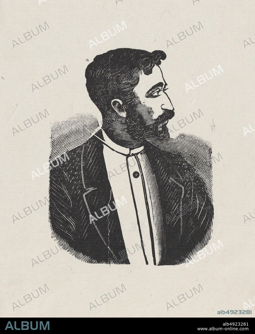 José Guadalupe Posada, Profile of a man looking to the right, José Guadalupe Posada (Mexican, 18511913), ca. 18801910, Wood engraving, Sheet: 4 1/8 × 3 11/16 in. (10.5 × 9.3 cm), Image: 3 1/16 × 2 3/8 in. (7.8 × 6 cm), Prints.