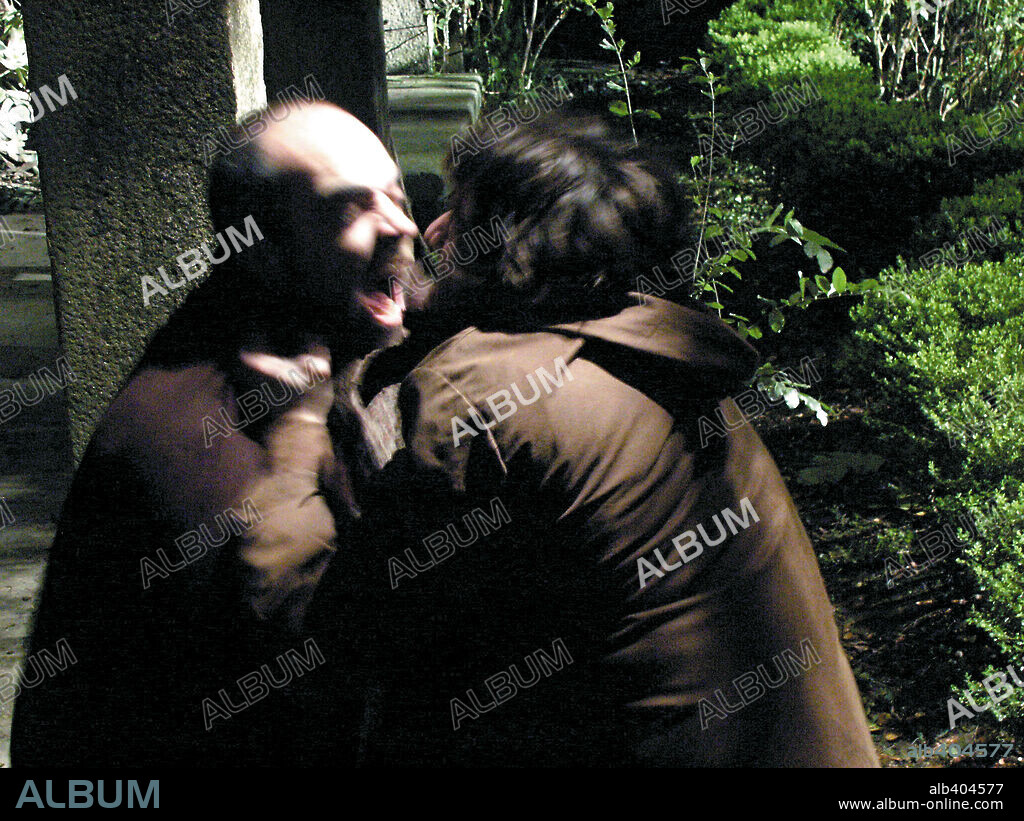 JUAN DIEGO BOTTO and LUIS TOSAR in THIRTEEN CHIMES, 2002 (TRECE CAMPANADAS), directed by XAVIER VILLAVERDE. Copyright CONTINENTAL PICTURE CORP.