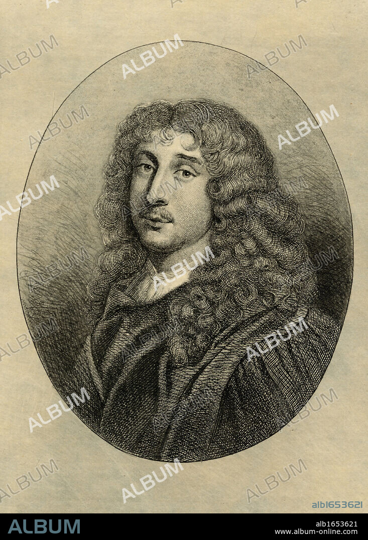 Duc de la Rochefoucauld, Francois Rochefoucauld, 1613-1680. Francois VI, also called le Prince de Marcillac. French classical author. Photo-etching from a rare old print. From the book ' Lady Jackson's Works Old Paris I, It's Court and Literary Salons' Published London 1899.