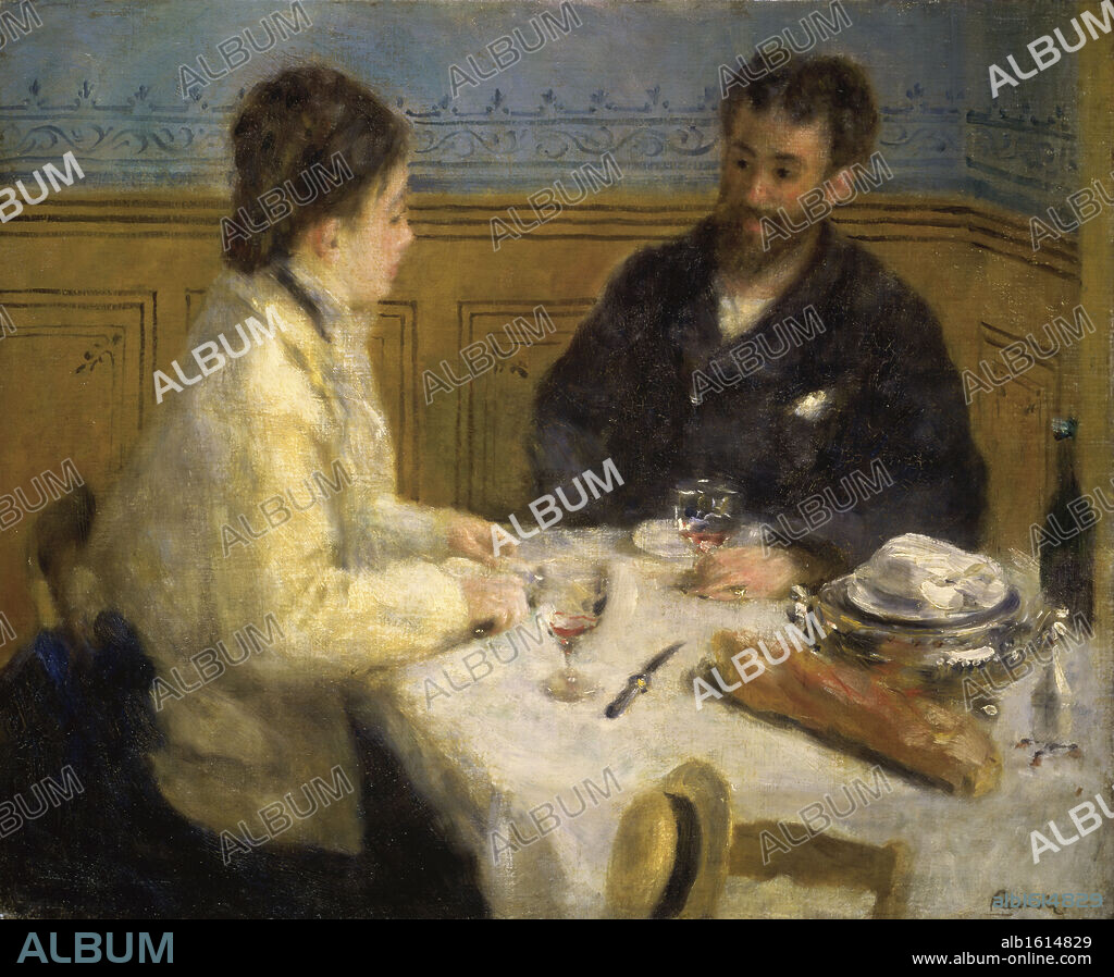 PIERRE AUGUSTE RENOIR. The Luncheon   (Le dejeuner)   1879   Pierre-Auguste Renoir (1841-1919/French)   Barnes Foundation, Merion, Pennsylvania.