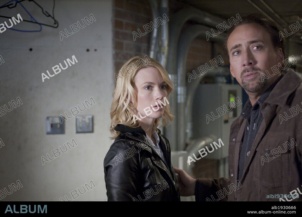 JANUARY JONES and NICOLAS CAGE in SEEKING JUSTICE, 2011, directed by ROGER DONALDSON. Copyright ENDGAME ENTERTAINMENT.