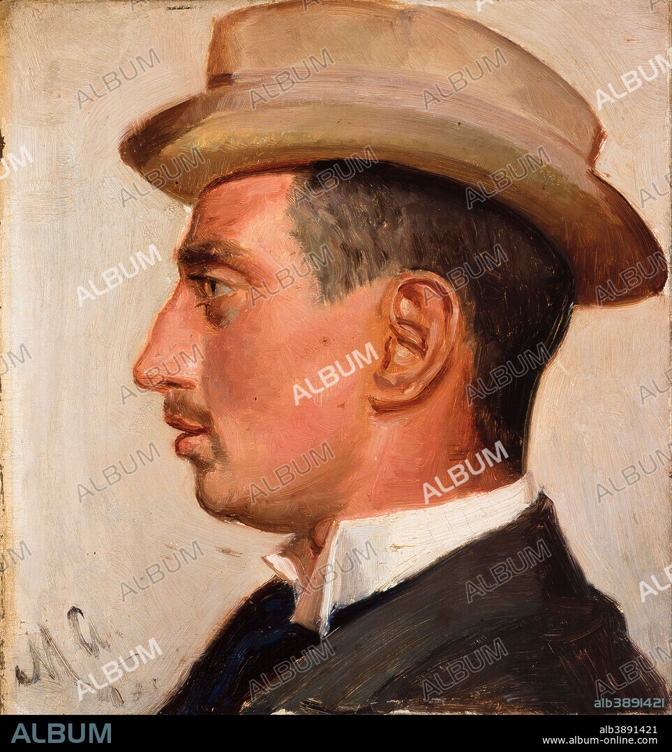 MICHAEL PETER ANCHER. Prince Christian of Denmark. Date/Period: 1895. Width: 32 cm. Height: 34 cm (Without frame).