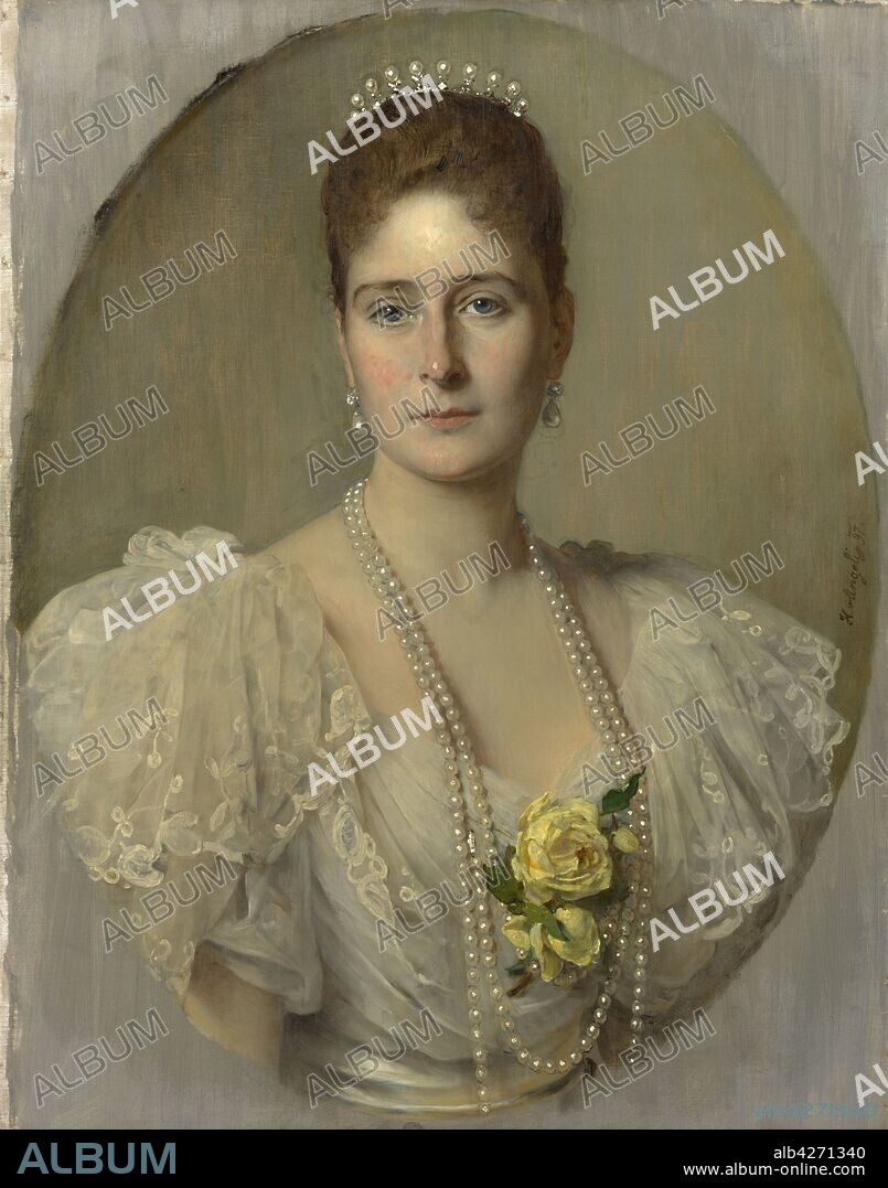 HEINRICH VON ANGELI. Portrait of Empress Alexandra Fyodorovna of Russia (1872-1918), the wife of Tsar Nicholas II.