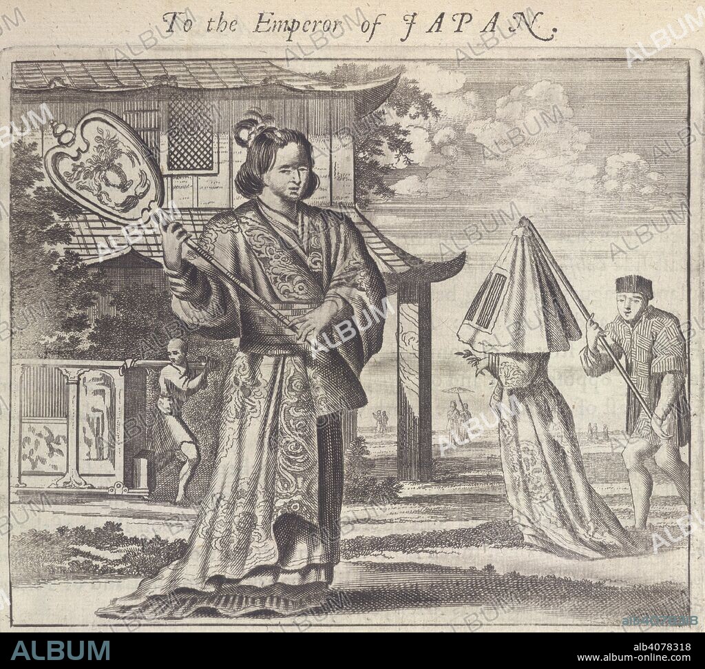 ARNOLDUS MONTANUS. The Emperor of Japan. Atlas Japannensis, being remarkable addresses by way of embassy from the East-India Company of the United Provinces, to the Emperor of Japan, containing a description of their territories, cities, temples and fortresses; their religions, laws, and customs englished by J. Ogilby. Printed by T. Johnson: London, 1670. Source: 457.f.12, page 77.